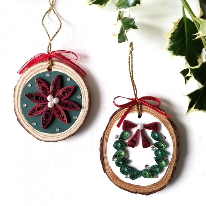 paper quilling christmas ornament class