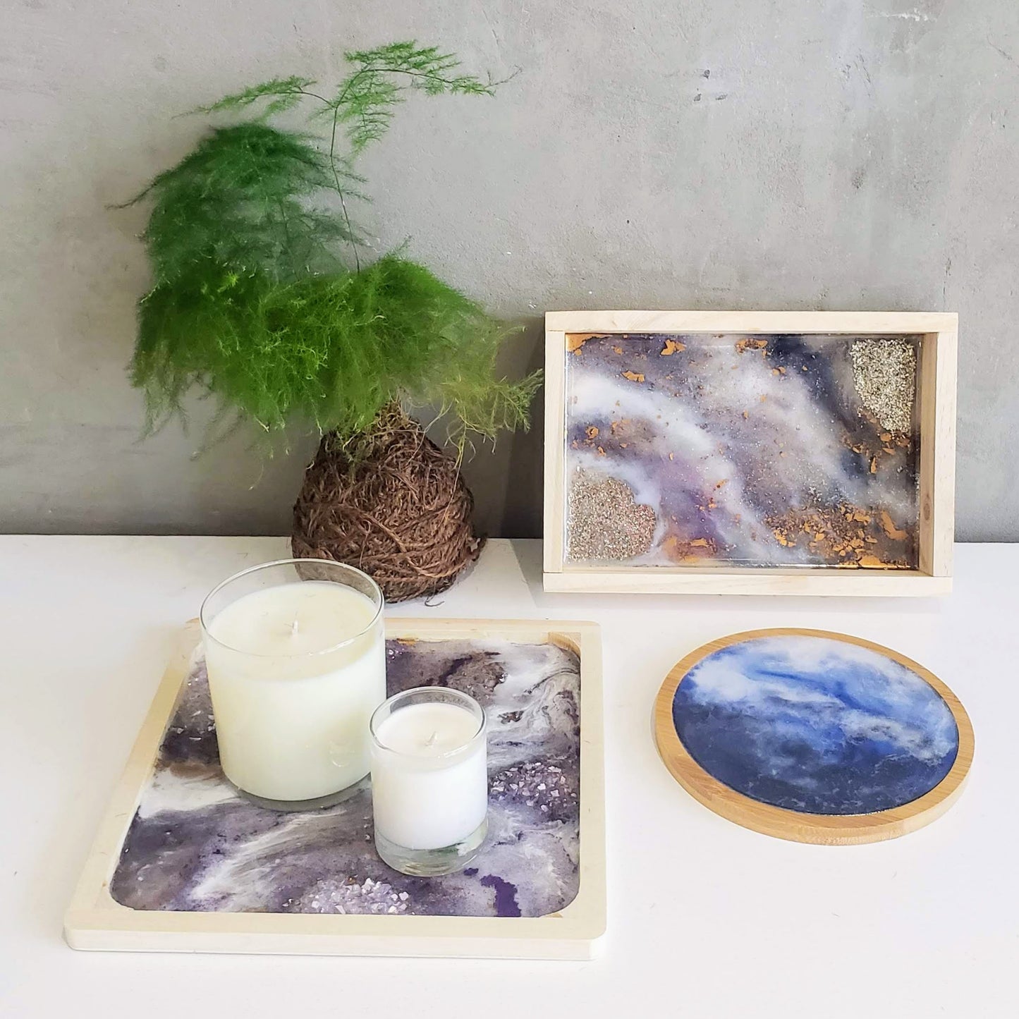 [Virtual] Marbled Resin Tray Class