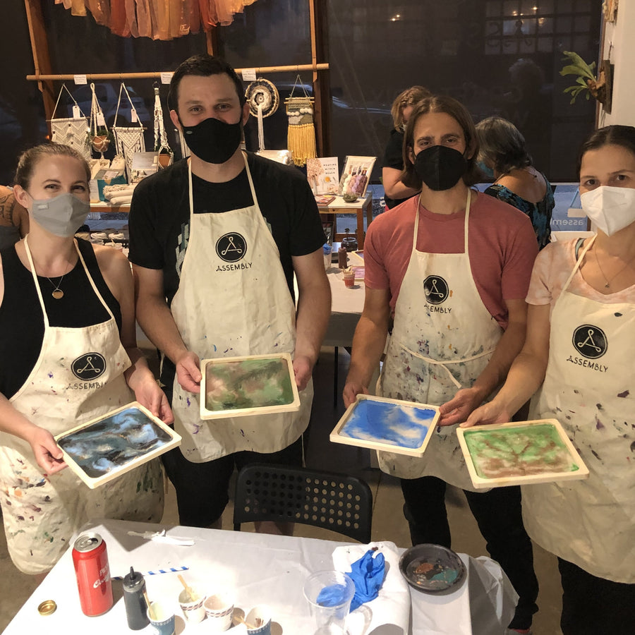 resin art workshop date night