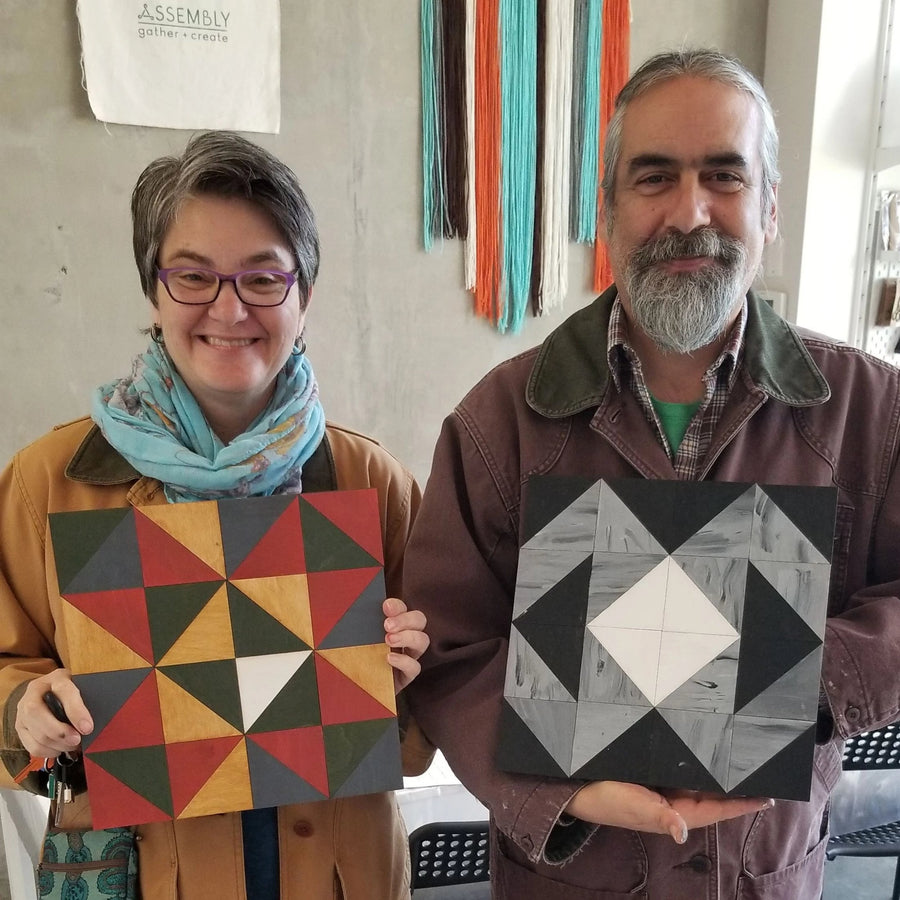 woodworking quilt pattern art class 