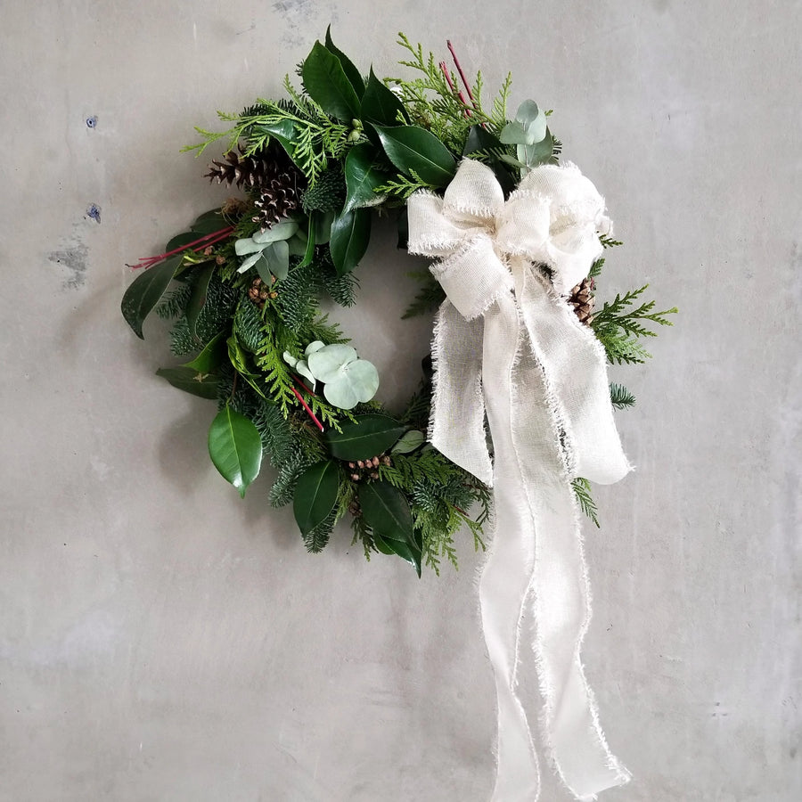 diy wreath workshop seasonal holiday decoration